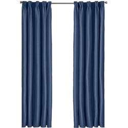 Larson - Luxe hotel blackout gordijn - met haken - 1.5m x 2.5m - Donkerblauw