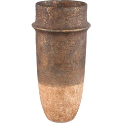 PTMD Bloempot Christenee - 24x24x50 cm - Cement - Grijs