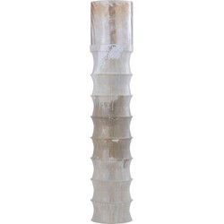 PTMD Windlicht Kaylyne - 27x27x130 cm - Glas - Creme