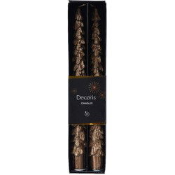 Dinerkaars wax d2.2h25 cm gember 2st kerst
