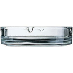 Tafel asbak - dia 10,5 cm - transparant - glas - Asbakken