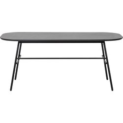 vtwonen Elegance Eettafel - Mango Hout/metal - Zwart - 79x180x90