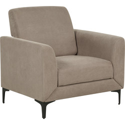 Beliani FENES - Fauteuil-Beige-Polyester