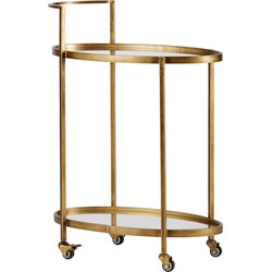 BePureHome Push Trolley Metaal Antique Brass