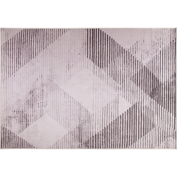 KALE - Laagpolig vloerkleed - Roze - 140 x 200 cm - Polyester