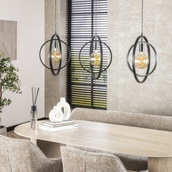 Hanglamp 3 Lichts Zwart - Turn Around - Metaal - Giga Meubel