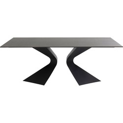 Eettafel Gloria Ceramic Black 180x90cm