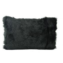 Furry Velvet Zwart | 30 x 50 cm | Kussenhoes | Velvet/Polyester