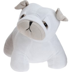 H&S Collection Deurstopper 1 kilo gewicht - Waakhondje - Franse Bulldog wit - 18 x 15 cm - Deurstoppers