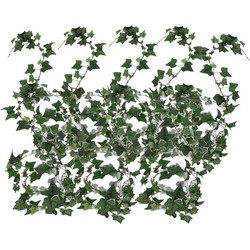 8x Klimop slinger groen Hedera Helix 180 cm - Kunstplanten