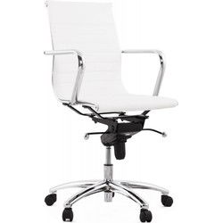 MEGA design bureaufauteuil 68x68x101 cm Wit