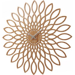 Karlsson - Wandklok Sunflower - Hout- Ø60cm