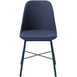 Eetkamerstoel Stof - Blauw - Zithoogte 43cm - Stoel Whistler Up - Set van 2