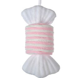 Clayre & Eef Kersthanger Roze Wit Synthetisch