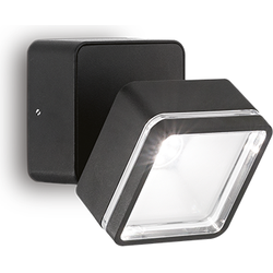 Ideal Lux - Omega square - Wandlamp - Metaal - LED - Zwart
