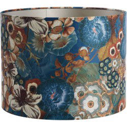 Light & Living - kap - Bloom - blauw - textiel - Ø 40cm - E27 - 2240512