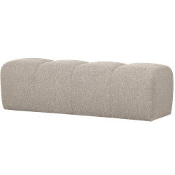 WOOOD Mojo Eetbankje 164 cm Mojo - Bouclé - Beige Melange - 49x164x45