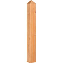 Paal douglas met diamantkop 14,0x14,0x125 cm Tuindeco