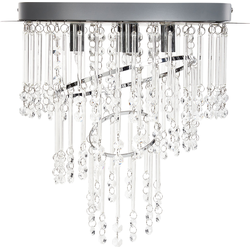 Beliani ESMELLE S - Hanglamp-Transparant-Kristal