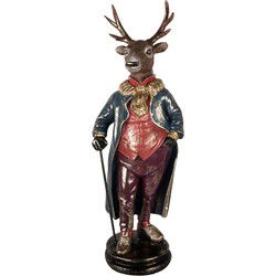 Clayre & Eef Decoratie Beeld Hert Bruin Kunststof