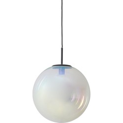 Light&living Hanglamp Ø40 cm MEDINA glas rainbow+zwart