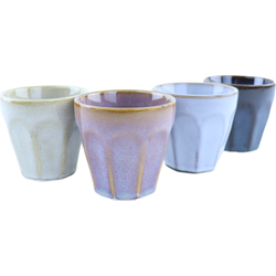 OTIX Koffie Kopjes - 4 Stuks - 90 ml - Zonder Oor - Koffietassen - Porselein - Hittebestendig - FELCE