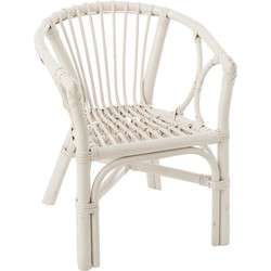  J-Line Kinderstoel Landelijk Rotan Wit