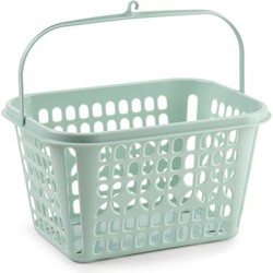 Plasticforte Knijpermandje - groen - 20x25x14 cm - wasknijper mandje - knijperszakken