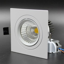 Vierkante witte LED inbouwlamp 20W dimbaar 14cm x 14cm buitenmaat