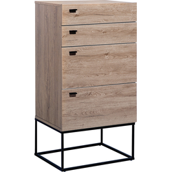 Beliani ACRA - Commode-Lichte houtkleur-Vezelplaat