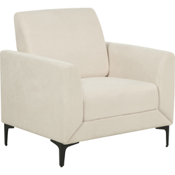 Beliani FENES - Fauteuil-Beige-Polyester