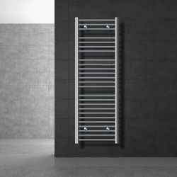 Badkamerradiator Sahara 500 x 1500 mm chroom gebogen met zijaansluiting