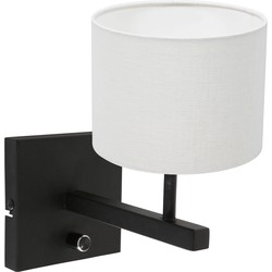 Steinhauer wandlamp Stang - zwart -  - 8173ZW