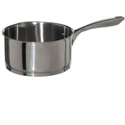 Steelpan/sauspan - Alle kookplaten geschikt - zilver - dia 20 cm - rvs - Steelpannen