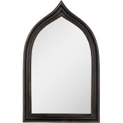 Clayre & Eef Spiegel Bruin Zwart Polyresin