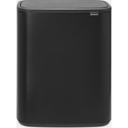 Bo Touch Bin, met 1 binnenemmer, 60 liter - Matt Black