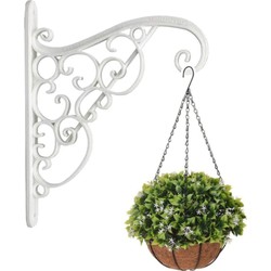 Prosperplast Bloempothanger - kunststof - wit - 20 x 23 cm - Plantenbakken