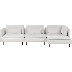 Beliani EGERIS - Modulaire Sofa-Zwart-Polyester