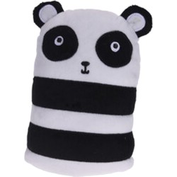 H&S Collection Deurstopper - panda - 15 x 9 x 20 cm - polyester - dieren thema deurstoppers - Deurstoppers