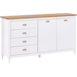 Beliani SHILLINGTON - Sideboard-Wit-Dennenhout