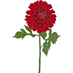 Kunstbloem Dahlia 50 cm rood