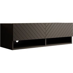 Meubella - TV-Meubel Asino - Zwart Visgraat - 100 cm