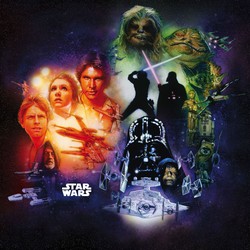 Komar fotobehang Star Wars Classic Poster Collage multicolor - 250 x 250 cm - 610065