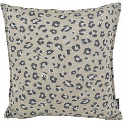 Sierkussen Jacquard Leopard Silver | 45 x 45 cm | Polyester