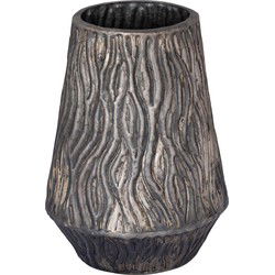 PTMD Bloempot Deandra - 30x30x38 cm - Aluminium - Zilver