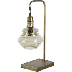 BePureHome Obvious Tafellamp  - Glas/Metaal - Antique Brass - 49x20x16