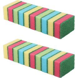 Dirt Devil Schuursponzen - 20x stuks - 8,5 x 5,5 x 2,5 cm - Sponzen