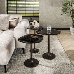 Hoyz Collection - Bijzettafel Eclipse M - Koper Antiek Finish
