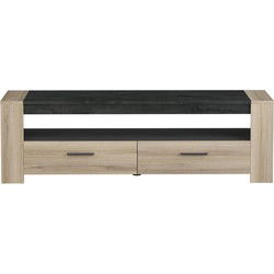 TV-meubel met 2 laden en 1 grote nis L151,7 cm - Sheffield