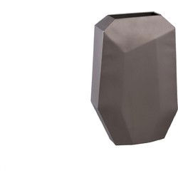 PTMD Bloempot Shafi - 26x11x40 cm - Ijzer - Bruin
